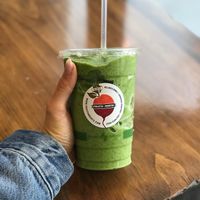 Green smoothies at Fruits & Roots Juice Bar in Las Vegas