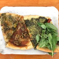 A few slices for lunch at Pizza Vegana - Recoleta in Buenos Aires