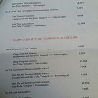 vegane Gerichte  at Tong Thai in Cologne