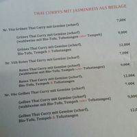 vegane Gerichte  at Tong Thai in Cologne