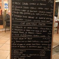 Menu at Emmax in Lanzarote