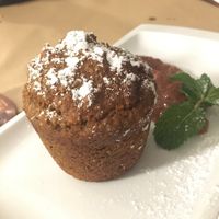 Postre vegano at Emmax in Lanzarote