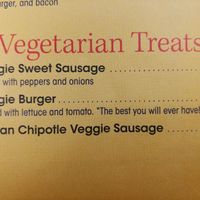 Vegan brands at Johnnie's Dog House in Wilmington