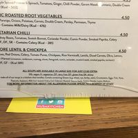 Part of the menu at Nusa Kitchen - Queen Victoria St in London