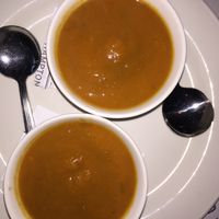 carrot tarragon soup.  at Hampton + Hudson in Atlanta