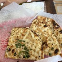 Garlic naan  at Curry Paradise in West Sacramento