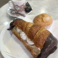 €2.90 for coffee and two pastries  at Panaderia Los Manchegos in Valencia