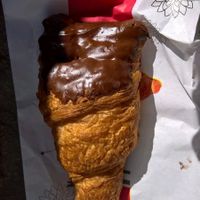 Cholate croissant at Panaderia Los Manchegos in Valencia