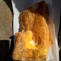Custard pastry at Panaderia Los Manchegos in Valencia