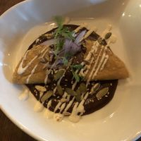 Mole with plantains   at Marcial by Mako in Cabo San Lucas