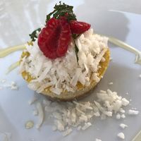 Vegan Guava Date Dessert. so cute and delicious :) at Marcial by Mako in Cabo San Lucas