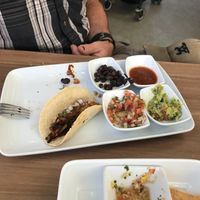 Taco lunch. There were 3 tacos in the meal. at Marcial by Mako in Cabo San Lucas