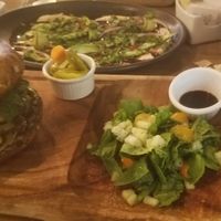 Big Vegan (and vegan sashimi in backround)  at Marcial by Mako in Cabo San Lucas