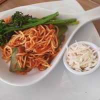 Pasta con verduras at Marcial by Mako in Cabo San Lucas