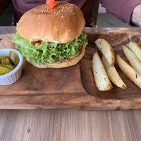 Duda burger from the outside at Marcial by Mako in Cabo San Lucas