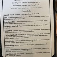 Ask for their vegan menu at Midtown Sushi in Sacramento