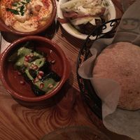 Hummus, falafel & dolmas at Hummus Kitchen in New York City