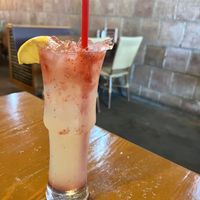 Lavender lemonade with strawberries   at Crockett's Public House in Puyallup