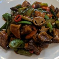 Mushroom gong bao at De Kade in Rotterdam