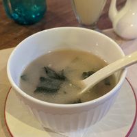 Miso soup at Happy Banana in 