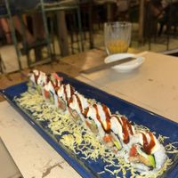 Vegan dragon sushi roll  at Happy Banana in 