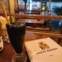 Charcoal lemonade at Happy Banana in 