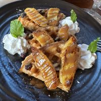 Vegan waffles  at Happy Banana in 