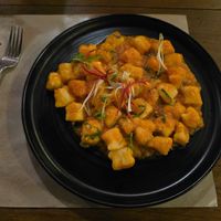 gnoocchi, specify vegan at Happy Banana in 