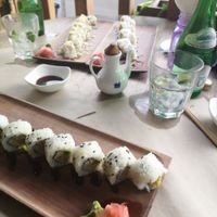 Vegan sushi. Just loved it   at Happy Banana in 