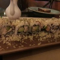 Vegan sushi with cashew cheese and tofu at Happy Banana in 