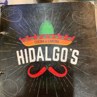 Front of menu at Hidalgo's Mexican Restaurant in Edmond