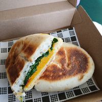 Vegan toastie at Mama-P in Charlestown