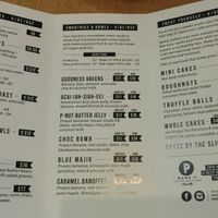 menu  at Mama-P in Charlestown