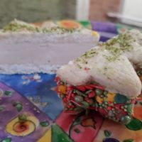 Cross section of cookie sandwich at Conscious Creamery in Sacramento