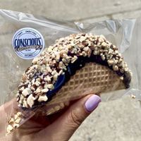 Ice cream taco! at Conscious Creamery in Sacramento