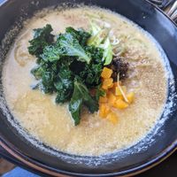 Tan tan ramen at The Workshop Vegetarian Cafe in North Vancouver