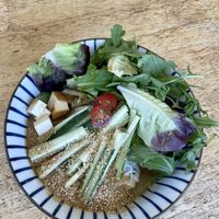 Ramen salad bowl gf option  at The Workshop Vegetarian Cafe in North Vancouver