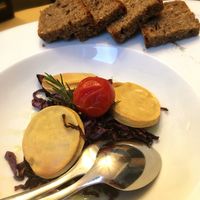 Vegan Chickpea dish  at Cantine Bernardini in Lucca