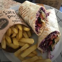 Vegan burrito at Good Food in Zagreb