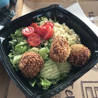 Falafel salad - falafel was great, rest of the salad had zero flavor at Good Food in Zagreb
