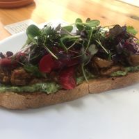 Smokey mushroom toast - vegan at Isla Coffee in Berlin