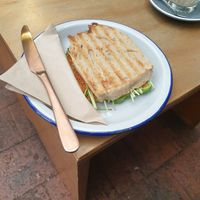Avo veggie toastie at Third Wheel Cafe in South Fremantle
