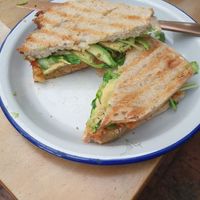 Avo veggie toastie at Third Wheel Cafe in South Fremantle