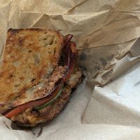Vegan toastie at Third Wheel Cafe in South Fremantle