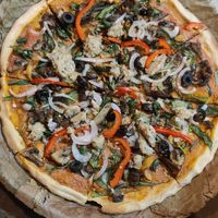 Vegan pizza at Saraya in Bardez