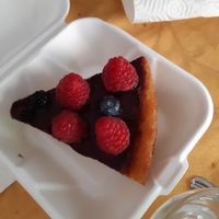 Cheese cake (vegan) at La Huerta de Almeria - La Latina in Madrid