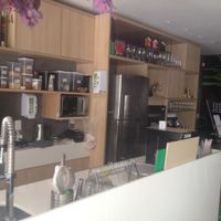 Inside counter at Greenmix in Recife