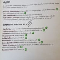 Neue Speisekarte Azgust 2021 at Beim Olivenbauer in Fuessen