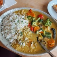 Thai curry with veggies at Beim Olivenbauer in Fuessen