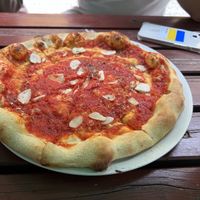 Vegetarian pizza   at Beim Olivenbauer in Fuessen